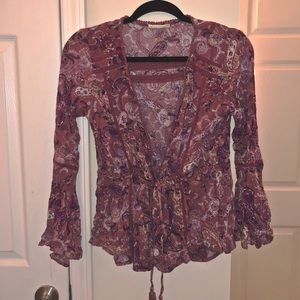 Tie together blouse